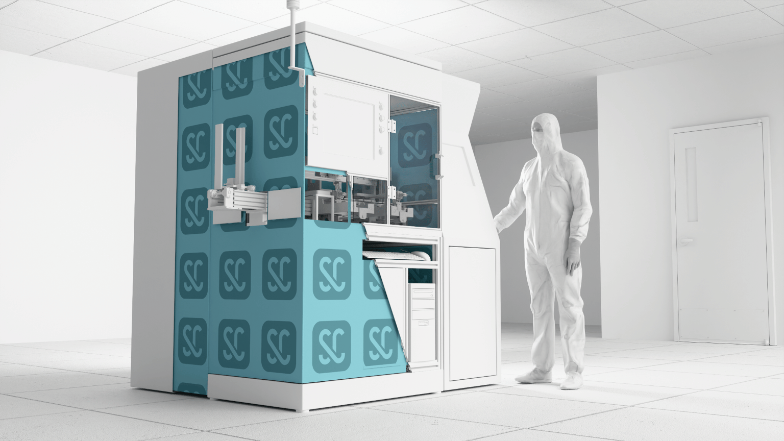 Semiconductor OEM testing equipment acoustic foam insulation illustration