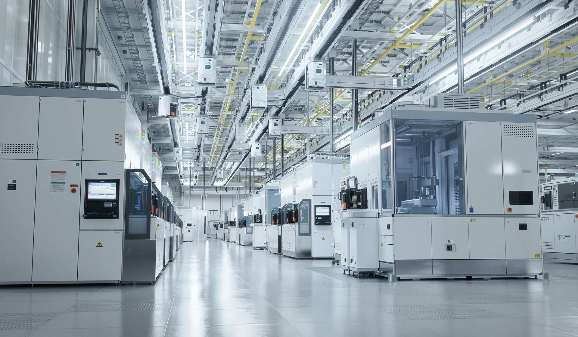 Interior image of a semiconductor FAB facility